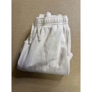 Nike Sportswear Club Fleece Joggers Mens Medium Sail Off White Sweatpants 1644
